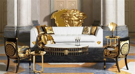 versace casa ifdm|Versace living room.